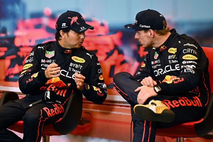 Sergio Prez en Max Verstappen F1