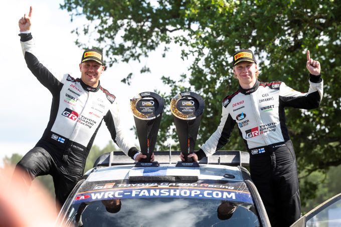 Rally Letland FIA World Rally Championship Foto 2 winnaars Kalle Rovanper en Jonne Halttunen