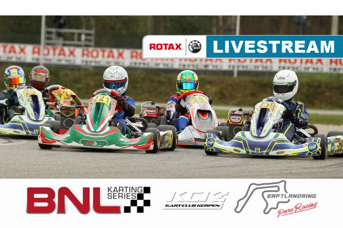 Livestream Kwalificatie Heats 2024 ROTAX BNL Karting Series - Ronde 3 op de Erftlandring in Kerpen