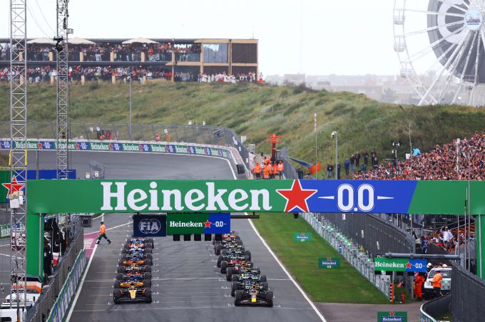 F1 Startopstelling startgrid Dutch GP Zandvoort