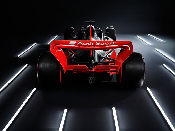 Audi Formule 1 achterzijde