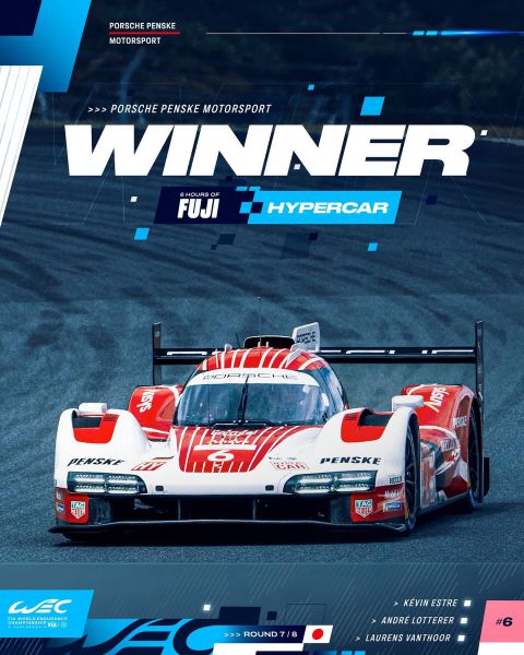 6 Hours of Fuji Porsche winnaar Hypercars