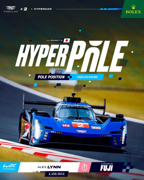 6 Hours of Fuji Hyperpole Cadillac op pole