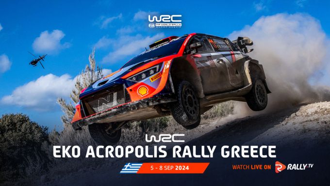 EKO Acropolis Rally Greece 2024 event poster