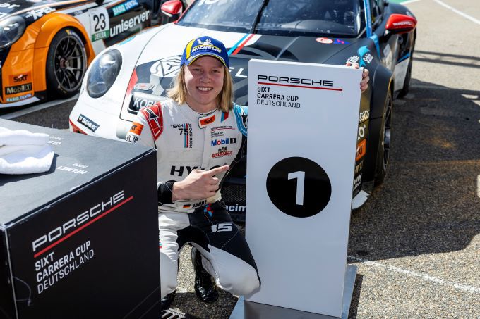 Porsche Sixt Carrera Cup Deutschland Sachsenring Foto 2 Janne Stiak jongste winnaar ooit