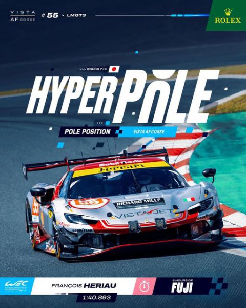 6 Hours of Fuji Hyperpole_LMGT3_pole_voor_Ferrari