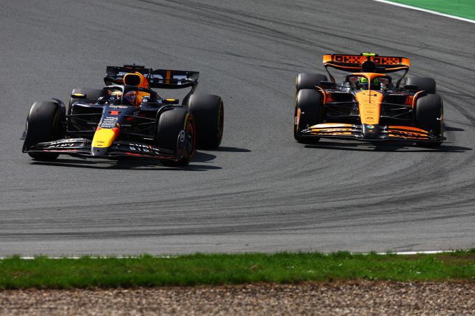 Norris en Verstappen