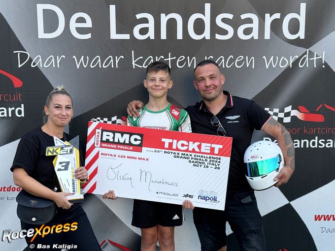 Oliwier Mazurkiewicz wint ticket voor Rotax Max Grand Finals in Itali: 