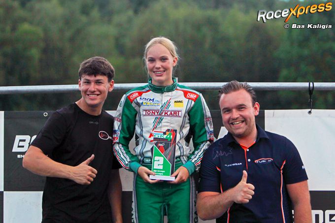 Talent Roxanne Lantinga imponeert opnieuw in GK4 Kart Series