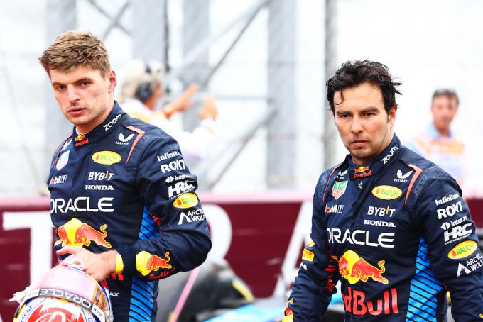 Max Verstappen en Sergio Prez Red Bull Racing F1