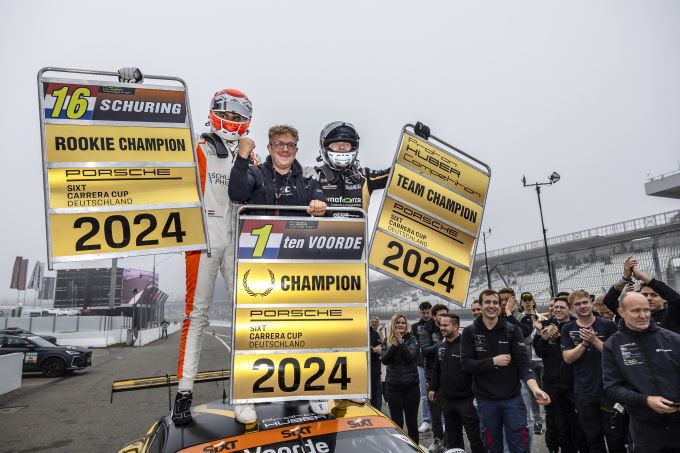 Porsche Sixt Carrera Cup Deutschland finale Hockenheim Foto 1 Team Huber rookie en overall kampioen 2024