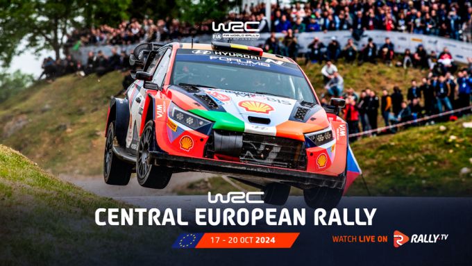 FIA WRC Central European Rally 2024 event poster