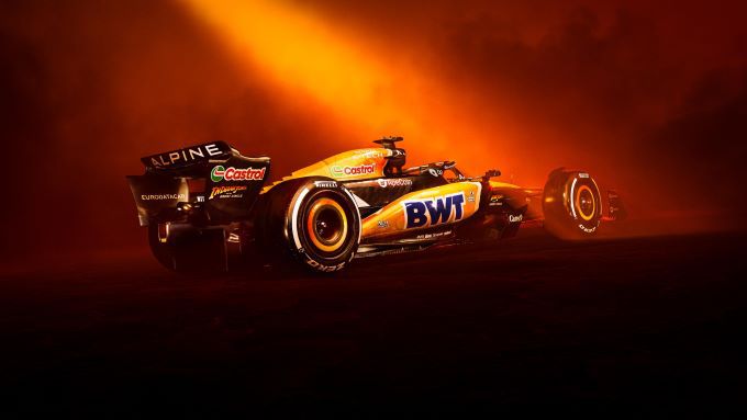 BWT Alpine Formula One Team  Official Partner Xbox Indiana Jones livery Grand Prix van de Verenigde Staten Austin Foto 4