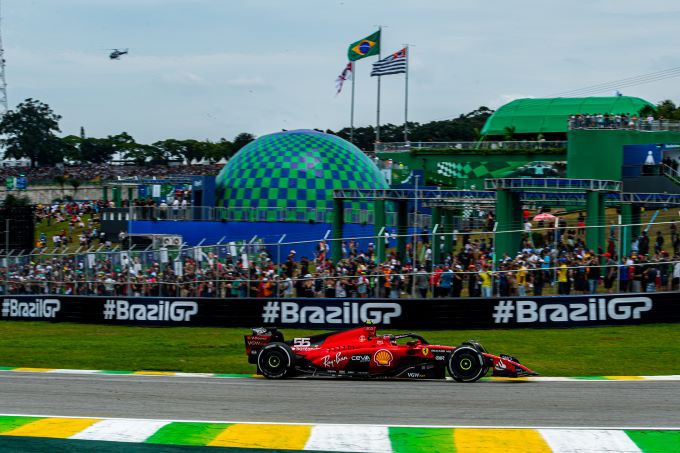 Carlos sainz F1 Ferrari GP Brazilie 2023