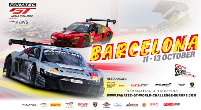 Fanatec GT World Challenge Europe 2024 AWS Sprint Cup Barcelona event poster