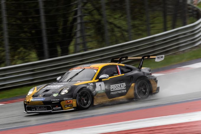 Porsche Sixt Carrera Cup Deutschland Red Bull Ring 2024 Proton Huber Competition Foto 4 Larry ten Voorde actie