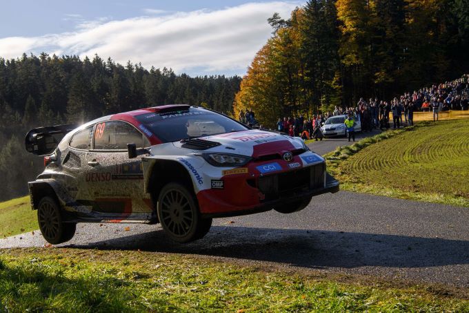 FIA WRC Central European Rally Foto 2 wereldkampioen 2023 Kalle Rovanpera Toyota Yaris