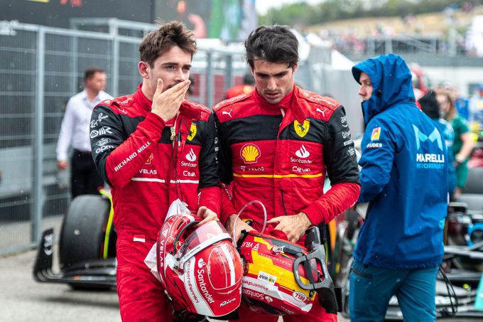 Charles Leclerc en Carlos Sainz