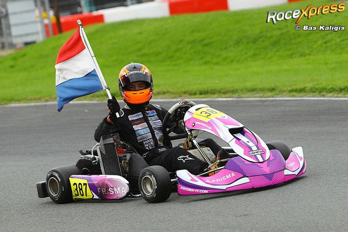 Wouter Poleij uit Hoogerheide kampioen Rotax Max in Strijen