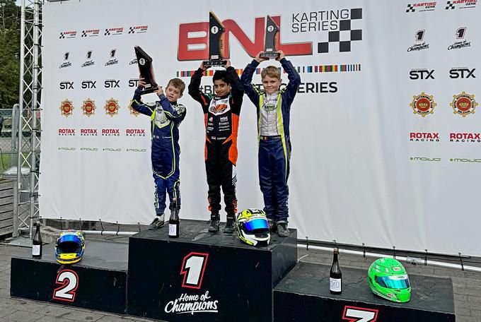 BNL Karting Series podium MiniMax Rookie