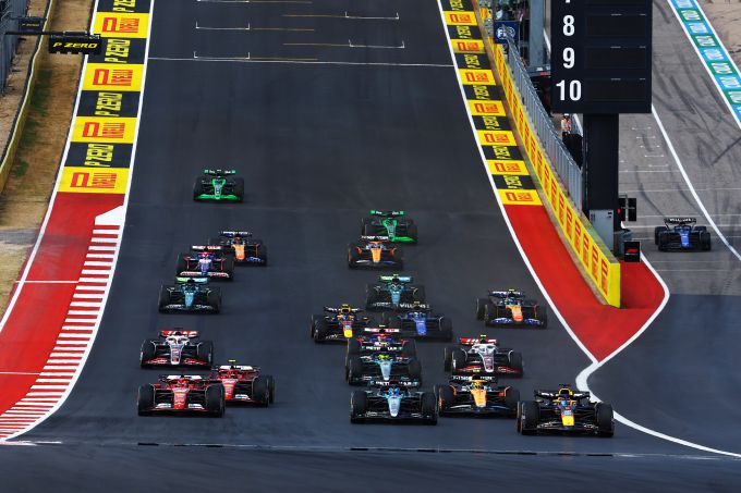 Formule 1 startopstelling Amerika