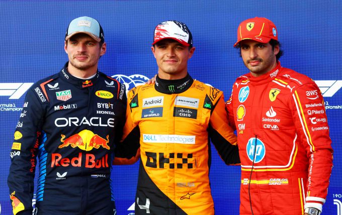 Carlos Sainz Max Verstappen Lando Norris