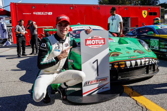 IMSA WeatherTech SportsCar Championship Road Atlanta Porsche kwalificatie vrijdag Foto 4 Heinrich/Christensen/Andlauer (D/DK/F), Porsche 911 GT3 R #77, 1:17.881 minuten