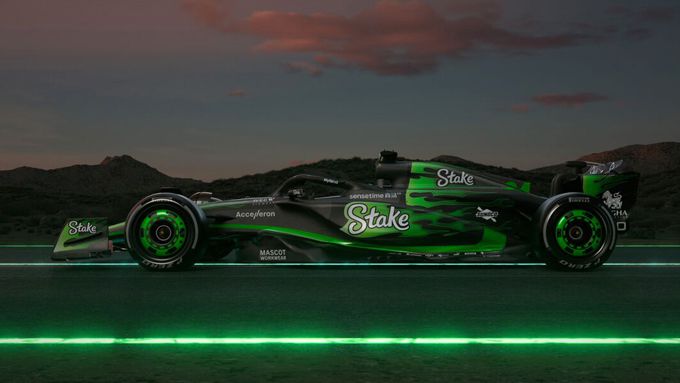 Stake F1 Team KICK Sauber komt met een vlammend hete speciale livery om het Grand Prix van Las Vegas in vuur en vlam te zetten