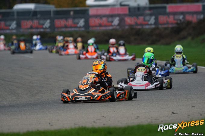 Denver Bos aan de leiding in de GK4 Kart Series op Karting Genk