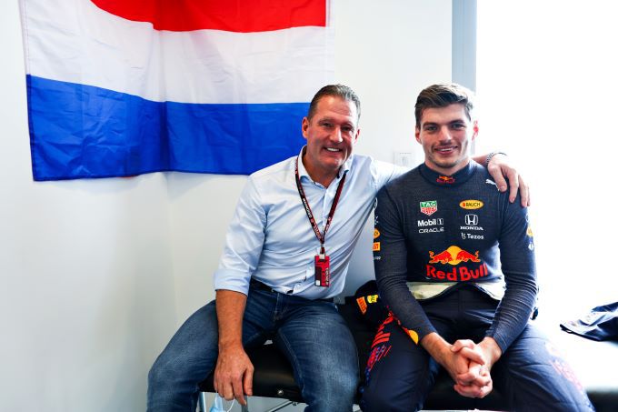 Jos en Max Verstappen F1 Red Bull