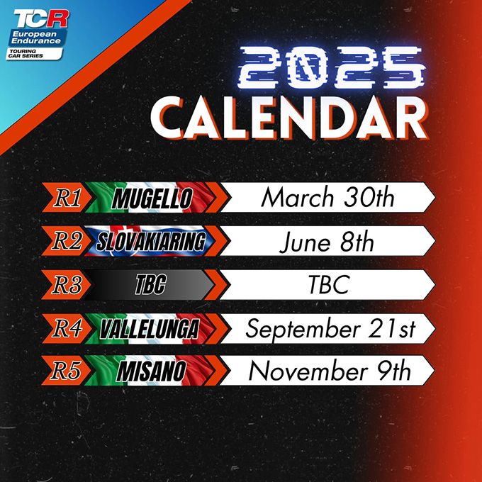 Kalender 2025 TCR