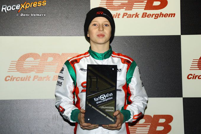 Luca van Leer kampioen Rotax Max Junioren bij Kart4Fun!