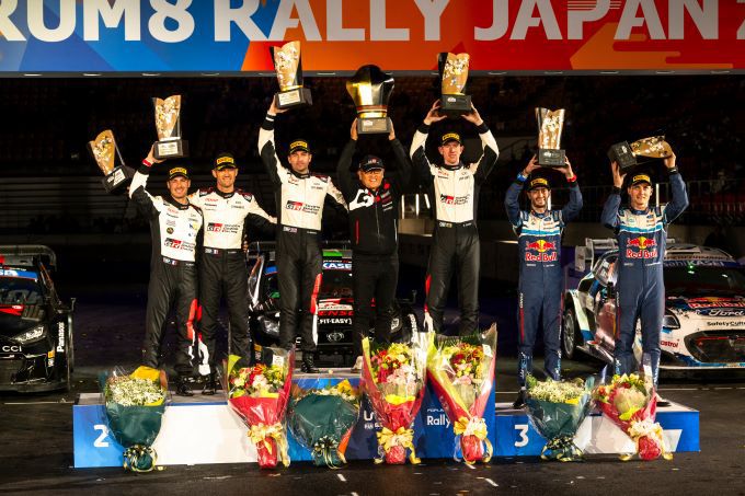 Toyota Gazoo Racing Rally Japan 2024 Overwinning en fabrikantenkampioen Foto 1