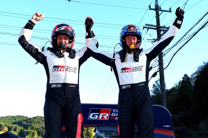 Toyota Gazoo Racing Rally Japan 2024 Overwinning en fabrikantenkampioen Foto 2