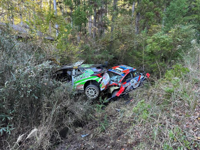 FIA World Rally Championship 2024 FORUM8 Rally Japan Foto 2 crash Ott Tanak