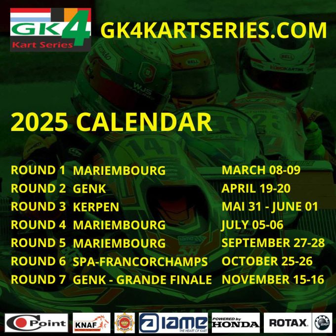 Kalender GK4 Kart Series 2025