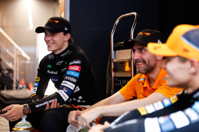 Oscar Piastri Lando Norris Mika Hakkinen