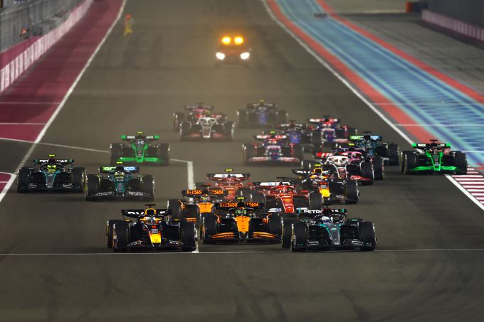 start F1 Qatar Max Verstappen George Russell