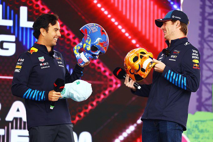 Sergio Perez en Max Verstappen