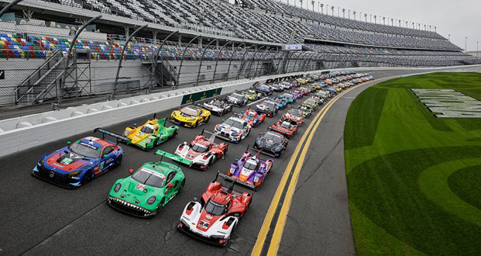 24H Daytona 2025 startveld Bron foto: IMSA