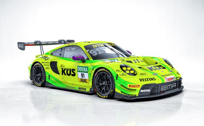 Manthey 3x Porsche 911 DTM 2025 Foto 6 911 geel