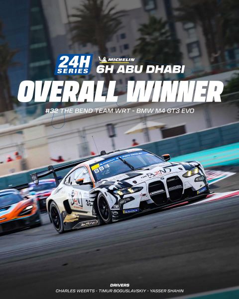 BMW Team WRT winnaar 6 Hours of Abu Dhab Afbeekding 2