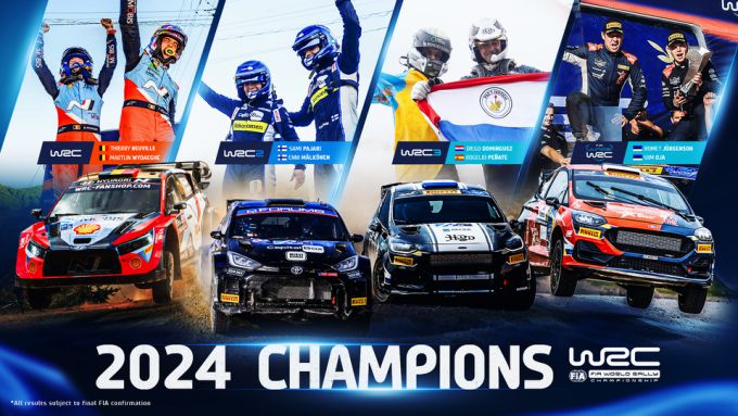 FIA WRC Hankook Hyundai 2025 Foto 4 FIA WRC Champions 2024 banner