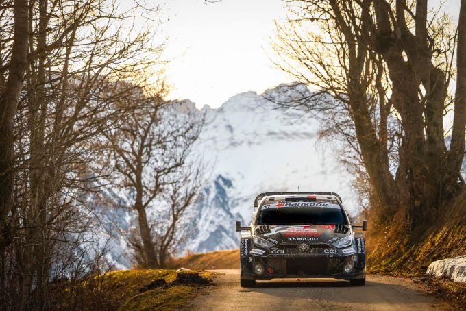 Rally Monte Carlo 2025 Toyota vol voor overwinning Foto 1 Sebastien Ogier actie