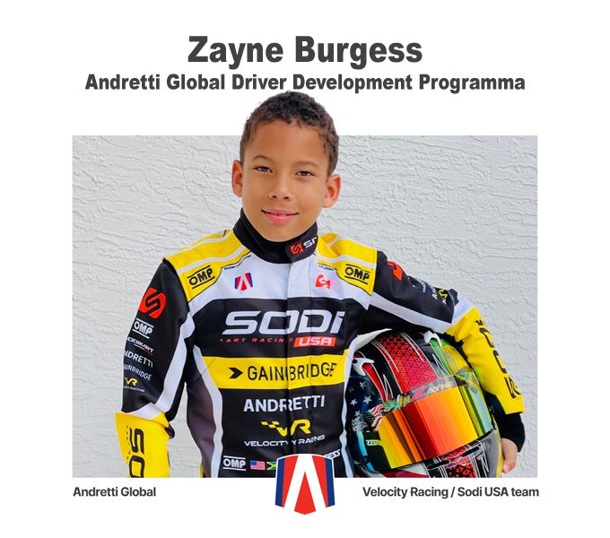 Zayne Burgess gaat deelnemen aan Andretti Global Driver Development Programma