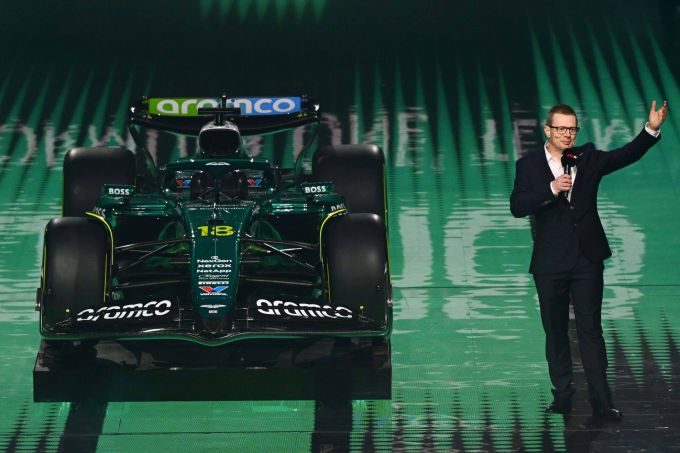 Aston Martin Aramco Formula One™ Team 2025-livery F1 75 Live-event O2 Arena Londen Foto 2