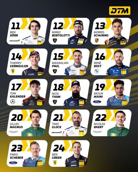 DTM 2025 Oschersleben startgrid 3