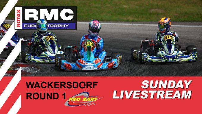 Livestream Prefinals en Finals Ronde 1 2025 RMC Euro Trophy op Pro Kart Raceland in Wackersdorf