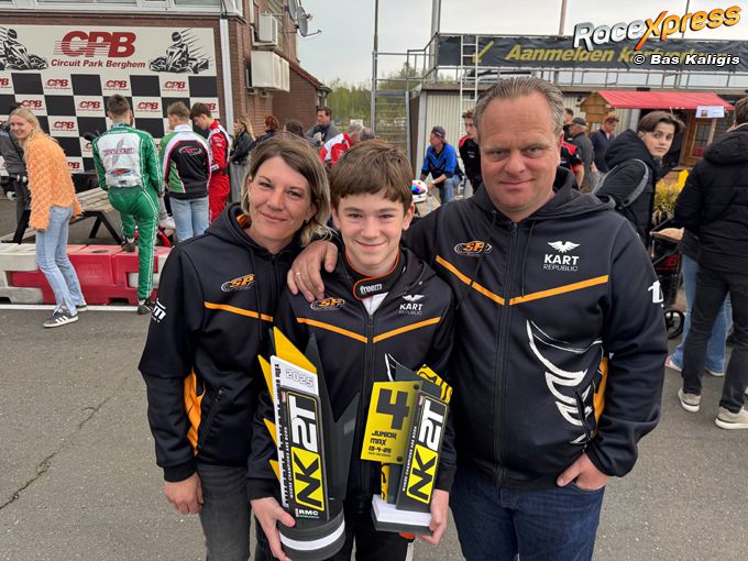 AJ Burggraaff sterk uit de startblokken in Rotax Max Junioren-klasse