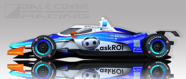 speciale livery raceauto van Rinus ‘VeeKay’ van Kalmthout voor de Indy 500